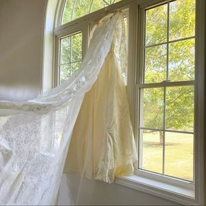 Vintage Union Made Wedding Dress and Train